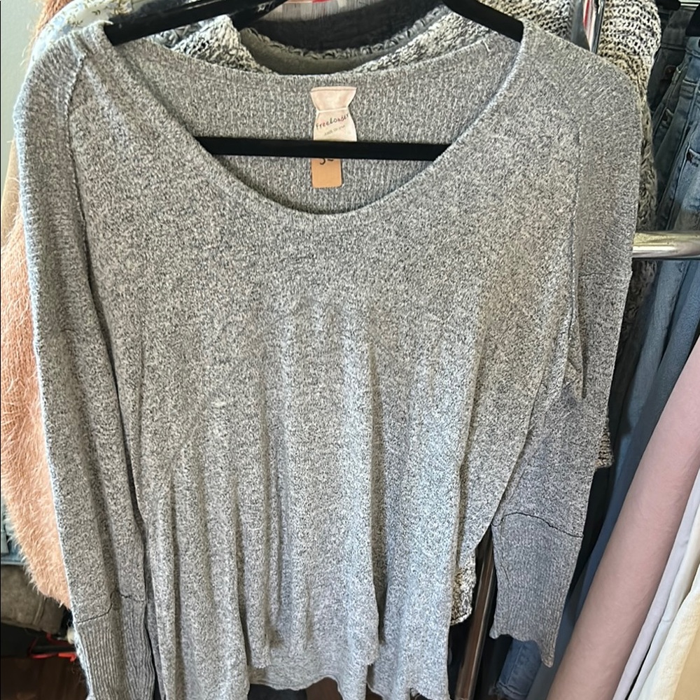 Freeloader Gray V-Neck Sweater